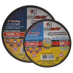 LUGA ABRASIVE Kotouč řezný na ocel a nerez | 150x1,0x22,2 mm