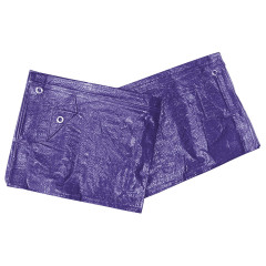 Zakrývací plachta PE s oky modrá 70g/m2 | 2x3 m