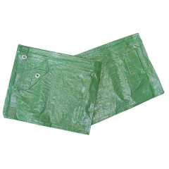 TRITOOLS Zakrývací plachta zesílená PE s oky 130g/m2 | 10x15 m