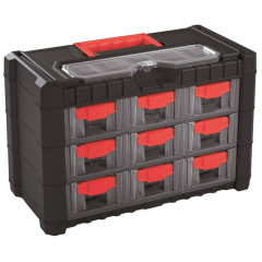 PROSPERPLAST Organizér plastový, 9 zásuvek | 400x260x200 mm