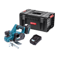 Aku hoblík 18 V + baterie 5.0 Ah + nabíječka 3.5 A + kufr