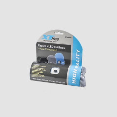 Čepice se svítilnou s logem  | šedá