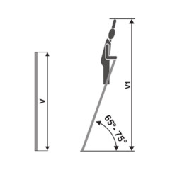 Žebřík jednodílný hliníkový 1x7