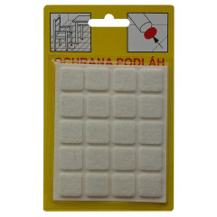 Filcová ochrana samolepící | 107B - bílá 16x92x3 mm