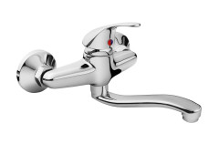 BALLETTO baterie umyvadlová/dřezová, 100mm, ram. 20cm, 35mm, chrom