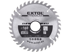 EXTOL PREMIUM kotouč pilový s SK plátky, O 160x2,6x30mm, 36T