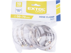 spony hadicové NEREZ, balení 10ks, 50-70mm