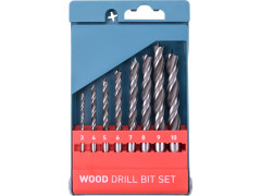 EXTOL PREMIUM vrtáky do dřeva, sada 8ks, O 3-10mm, CrV