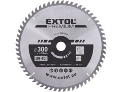 EXTOL PREMIUM kotouč pilový s SK plátky, O 300x3,0x30mm, 60T