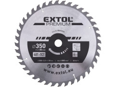 EXTOL PREMIUM kotouč pilový s SK plátky, O 350x3,3x30mm, 40T