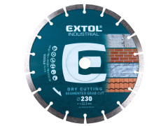 EXTOL INDUSTRIAL kotouč diamantový řezný segmentový Grab Cut, suché řezání, O 230x22,2x2,8mm