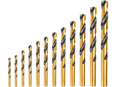 TOTAL Vrtáky do kovu, sada 12ks, HSS