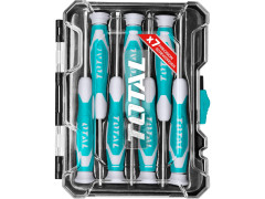 TOTAL Šroubováky, sada 7ks precision, industrial, CrV