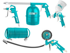 TOTAL Kompresorová sada, pneu, 5ks