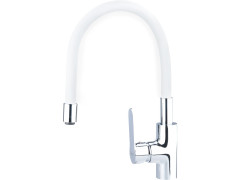 BALLETTO baterie umyvadlová, stojánková s flexibilním ramínkem, 35mm, bílá