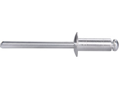 nýty trhací hliníkové sada 500ks, O 4,8x12,7mm plochá hlava