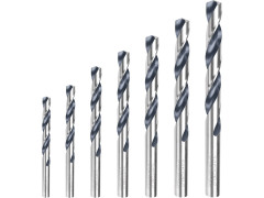 TOTAL Vrtáky do kovu, HSS, sada 7ks, industrial