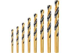 Vrtáky do kovu, sada 8ks HSS