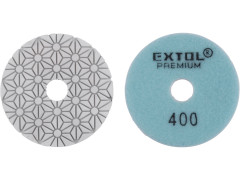 EXTOL PREMIUM kotouč diamantový leštící na obklady, O100mm, P400, suchý zip
