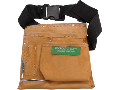 EXTOL CRAFT pás na nářadí kožený, 3 kapsy