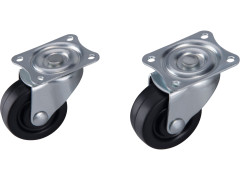 EXTOL CRAFT kolečka otočná z tvrdé pryže, sada 2ks, průměr 40mm