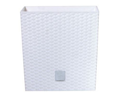 TMX Květináč s vkladem RATO LOW bílý 26cm