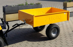 VARES Vozík TR 220S-ložiska /400KG- sklopná korba, žlutá Stiga