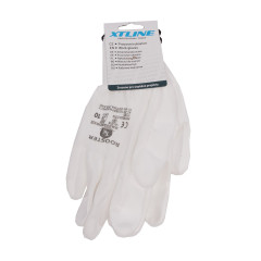 Rukavice nylonové Bunting-ROOSTER - bílé | velikost 7" (blistr)