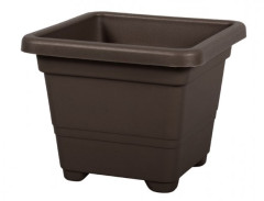 TMX Květník QUADRATO  32x 32x 26cm hnědý
