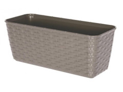 TMX Truhlík RATOLLA P 29,3x12x12,6cm BÉŽOVÁ tm. (7529U) s miskou