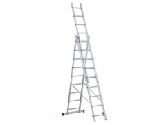 TMX Žebřík trojdílný 3x 9, 593cm, nosnost 150kg