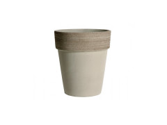 TMX Květník ALTO VULCANO d 28cm šedý  - "KŘEHKÉ ZBOŽÍ" pouze osobní odběr.