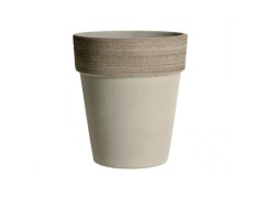 TMX Květník ALTO VULCANO d 31cm šedý  - "KŘEHKÉ ZBOŽÍ" pouze osobní odběr.