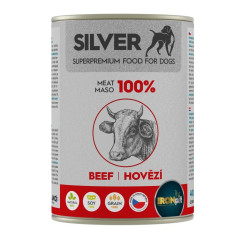 TMX IRONpet Silver Dog Hovězí 100% masa, konzerva 400g