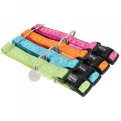 ZOLUX Obojek pes MAC LEATHER růžová 10mm/20-30cm Zolux