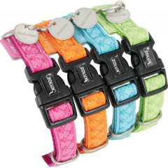 ZOLUX Obojek pes MAC LEATHER oranž. 20mm/38-50cm