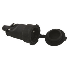 TMX Zásuvka IP 65 černá guma