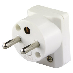 TMX Vidlice bílá úhlová pro prodluž.kabel