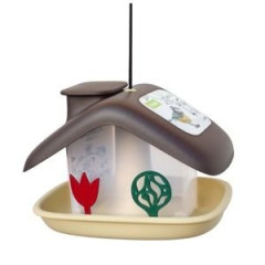 TMX Krmítko pro venkovní ptactvo Domek -hnědé