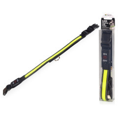 TOMMI LED obojek dobíjecí USB/vel.L 50-60cm/ zelený