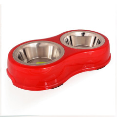 TOMMI Dvojmiska Twinnie červená 0,4l