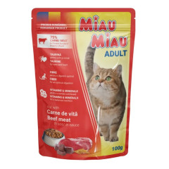 Miau Miau Cat hovězí kapsa 100g