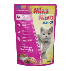 Miau Miau Cat Junior kuřecí, kapsa 100g