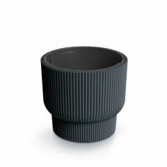 TMX Květináč MILLY s vkladem 29,9cm antracit