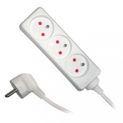 EMOS Prodlužovací kabel 3m 3 zástrčky bílý