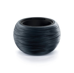 Květináč FURU BOWL s vkladem 37,8cm antracit