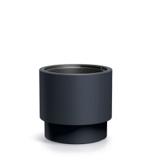 Květináč HEOS s vkladem 29,8cm antracit