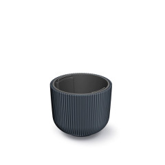 Květináč MILLY s vkladem 23,9cm antracit