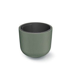 Květináč MILLY s vkladem 29,8cm tmavě zelená