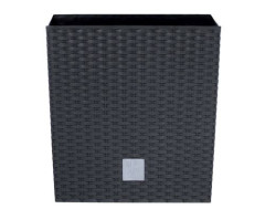 TMX Květináč s vkladem RATO LOW antracit 20cm